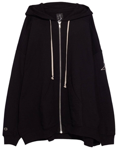 Худи x Champion Jumbo Jason's Hoodie 'Black', черный Rick owens