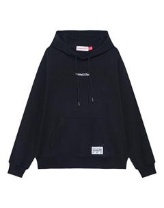 Худи Logo Fleece Hoodie 'Black', черный Mitchell and ness