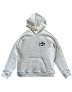 Худи Triple Cross Hoodie 'Grey', серый Chrome hearts