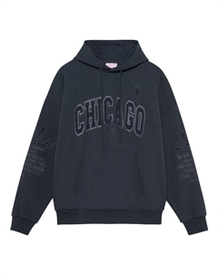 Худи x NBA Chicago Bulls Hoodie 'Dark Grey', серый Mitchell and ness