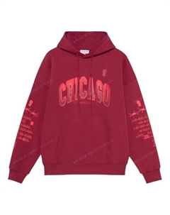 Худи x NBA Chicago Bulls Hoodie 'Red', красный Mitchell and ness