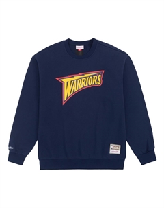 Худи x NBA Golden State Warriors Sweatshirt 'Navy Yellow', темно-синий Mitchell and ness