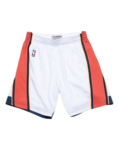 Спортивные шорты NBA Swingman Shorts Golden State Warriors Home 2009-10 'White Orange', белый Mitchell and ness
