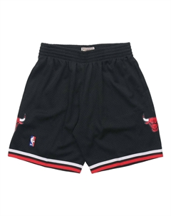 Спортивные шорты NBA Swingman Shorts Chicago Bulls Alternate 1997-98 'Black Red', черный Mitchell and ness