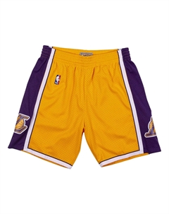 Спортивные шорты NBA Swingman Shorts Los Angeles Lakers 2009-10 'Yellow Purple', желтый Mitchell and ness