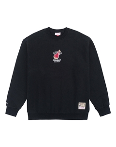 Худи x NBA Miami Heat Sweatshirt 'Black', черный Mitchell and ness