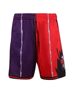 Спортивные шорты x NBA Split Swingman Shorts 'Toronto Raptors 1998', красный Mitchell and ness