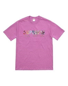 Футболка SS18 Rocks Tee Light Purple Logo Tee, фиолетовый Supreme