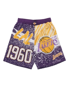 Спортивные шорты x NBA Jumbotron Sublimated Shorts 'Los Angeles Lakers', фиолетовый Mitchell and ness
