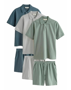 Рубашка поло REGULAR FIT-SET 3 PACK, синий Next