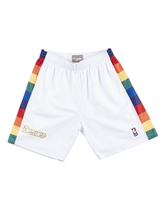 Спортивные шорты NBA Swingman Shorts Denver Nuggets 1991-92 'White', белый Mitchell and ness