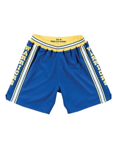 Спортивные шорты NBA Authentic Shorts Golden State Warriors Road 1981-82 'Blue Yellow', синий Mitchell and ness