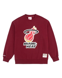 Худи x NBA Miami Heat Logo Sweatshirt 'Red', красный Mitchell and ness