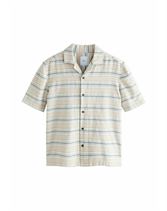 Рубашка REGULAR FIT - TEXTURED STRIPE SHORT SLEEVE, бежевый Next
