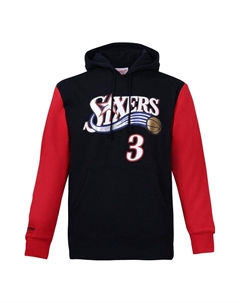 Худи x NBA Philadelphia 76ers 'Allen Iverson 2001', черный Mitchell and ness