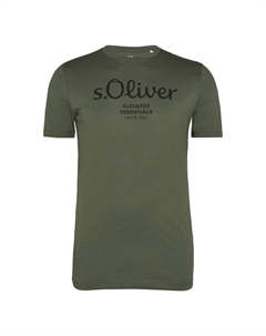 Футболка с принтом MIT LOGO, хаки S.oliver