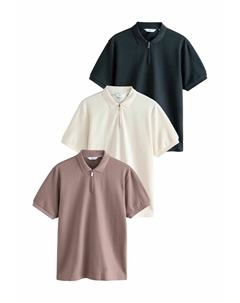 Рубашка поло TEXTURED 3 PACK, синий Next