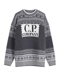 Вязаный свитер из ягнячьей шерсти, мультиколор C.p. company