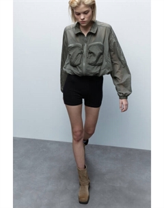 Шорты-велосипедки хлопковые с высокой посадкой Befree