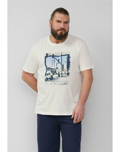 Футболка с принтом MIT ARTWORK, кремовый S.oliver