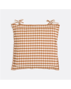 Подушка на стул из хлопкальна Cottage каштановый La redoute interieurs