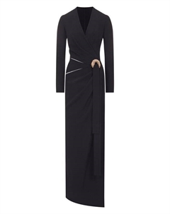 Платье из шелка и вискозы Elie saab