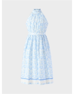 Платье с цветочным принтом, голубое Philosophy di lorenzo serafini
