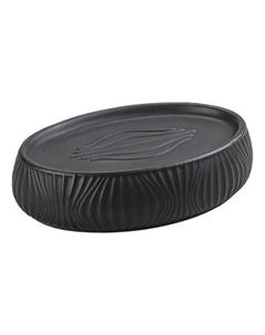 Мыльница для ванной Primanova Soul настольная керамика черная (DR-78001)