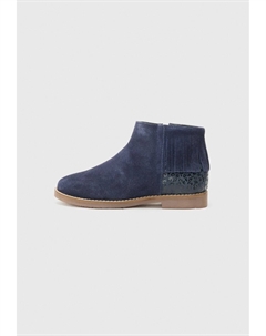 Ботильоны на танкетке, темно-синий Friboo
