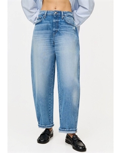 Джинсы свободного кроя MID-RISE BALLOON, цвет Blue Denim Pull & bear