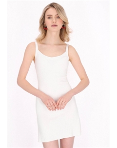 Платье-джемпер Shift dress, белый Mymo