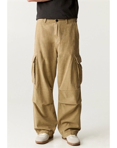 Брюки карго, бежевый Pull & bear