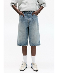 Джинсовые шорты SKATER BERMUDA, цвет Light Blue Denim Pull & bear