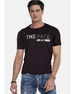 Футболка с принтом, черный Cipo&baxx