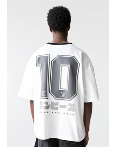 Футболка с принтом ONE PIECE, белый Pull & bear