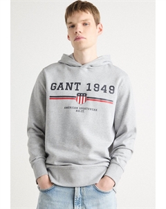 Толстовка с капюшоном GRAPHIC HOODIE - Sweatshirt, серый Gant