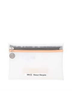 Прозрачная косметичка с логотипом Mm6 maison margiela