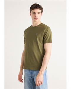 Базовая футболка SHIELD, хаки Gant