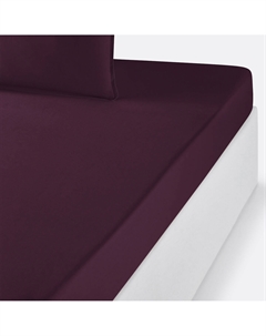 Простыня натяжная детская из хлопковой перкали био розовый La redoute interieurs