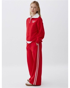 Широкие брюки с лампасами для девочек Sela