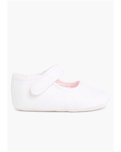 Балетки с ремешком на щиколотке BADANITAS MERCEDITA TIRA ADHERENTE - Baby shoes, белый Pisamonas