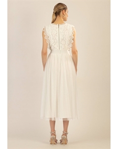 Юбка А-силуэта Pleated skirt, белый Apart