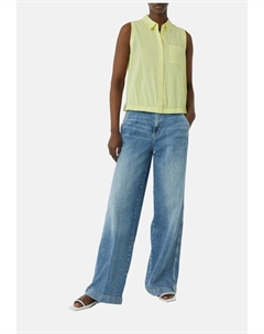 Топ Button-down blouse, зеленый Comma casual identity