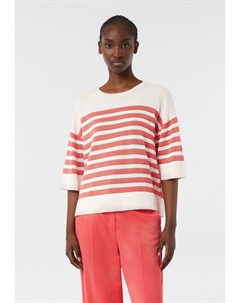 Джемпер GESTREIFTER MIT GLITZERGARN, розовый Comma,