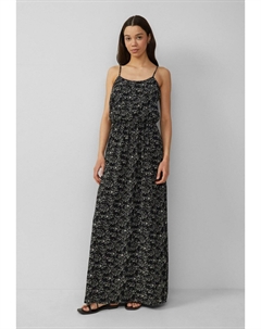 Платье макси LANGES MIT SPAGHETTITRÄGERN, антрацит Qs