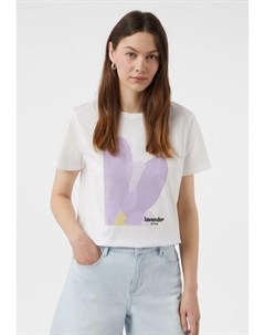 Футболка с принтом, кремовый Comma casual identity