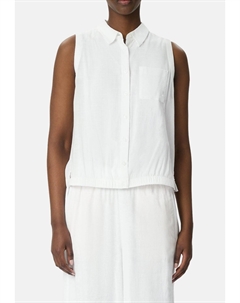 Топ Button-down blouse, белый Comma casual identity