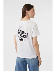 Футболка с принтом, белый Comma casual identity