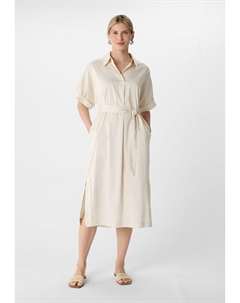 Платье-рубашка, бежевый Comma,