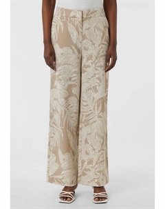 Брюки MARLENE MIT ALL-OVER-PRINT, песочный Comma,